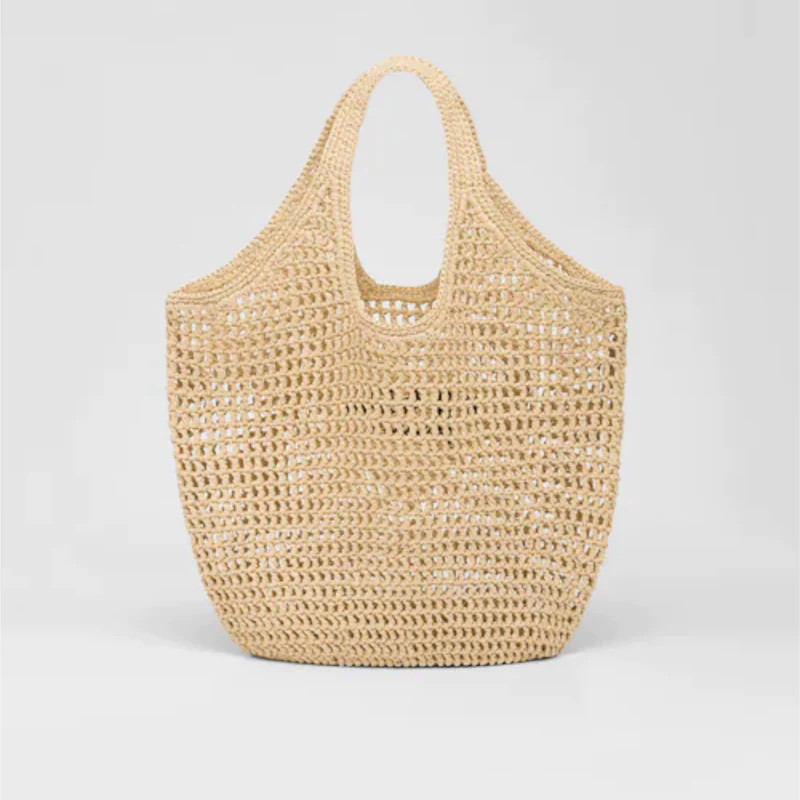 [True-to-ORIGINAL] Pra*a Raffia Tote Bag Beige For Women 1BG424_2A2T_F0018_V_OOO – 20.1 Inches / 51 Cm
