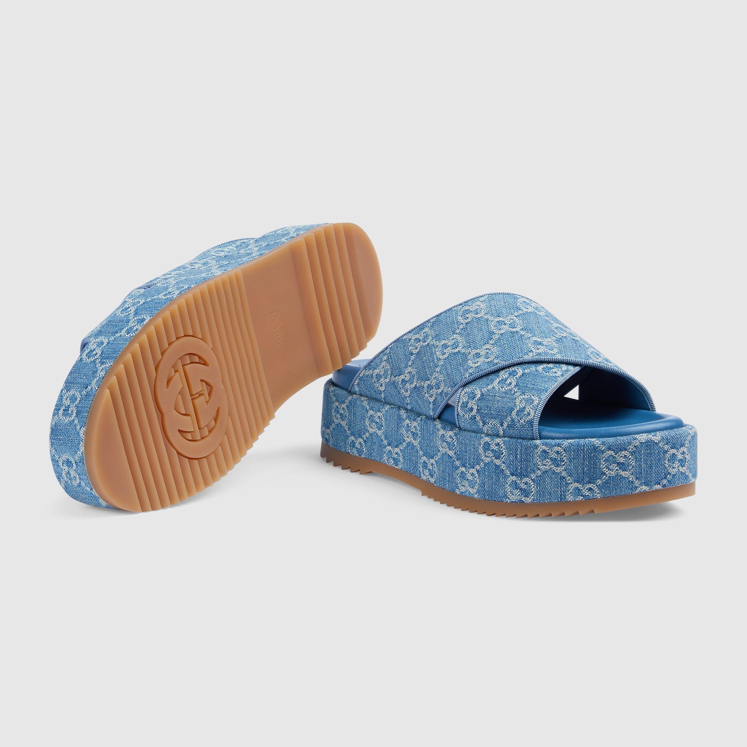 Gvc*1 Women GG Platform Slide Sandal For Women – ‎771560 FACUO 4646