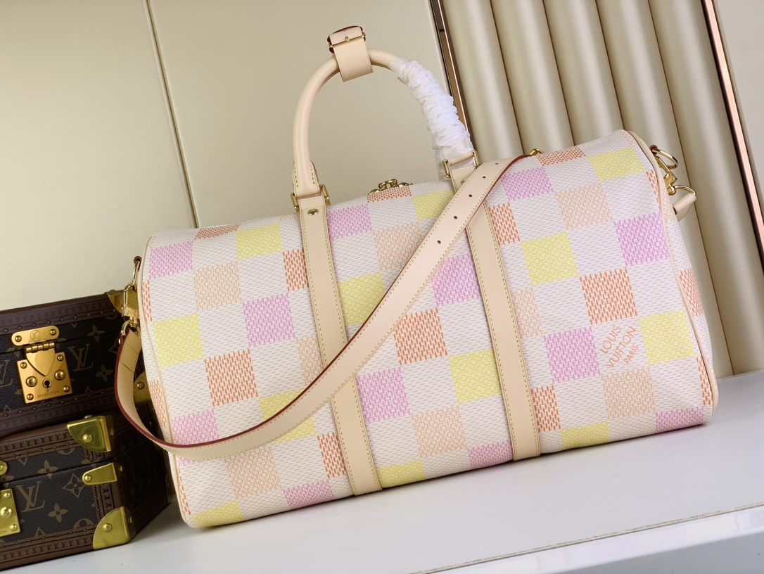 L0vis Vvtt0n Keepall Bandouliere 45 White 17.7in/45cm N40713