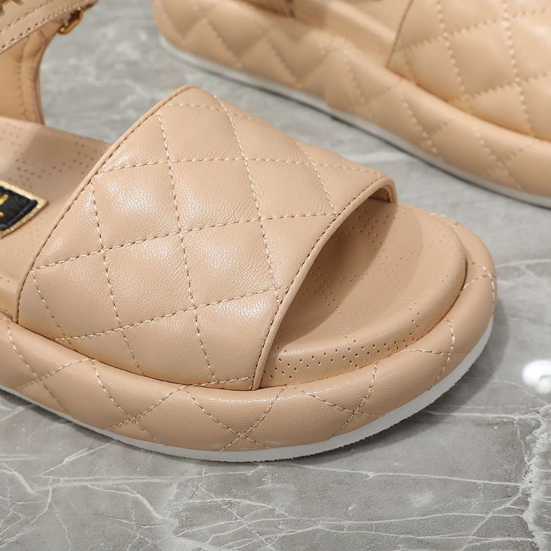 Ch**el Sandal Beige For Women