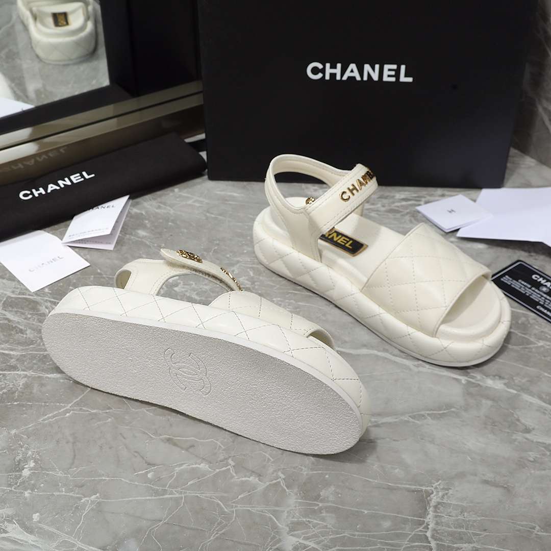 Ch**el Sandal White For Women