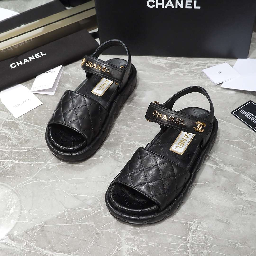Ch**el Sandal Black For Women