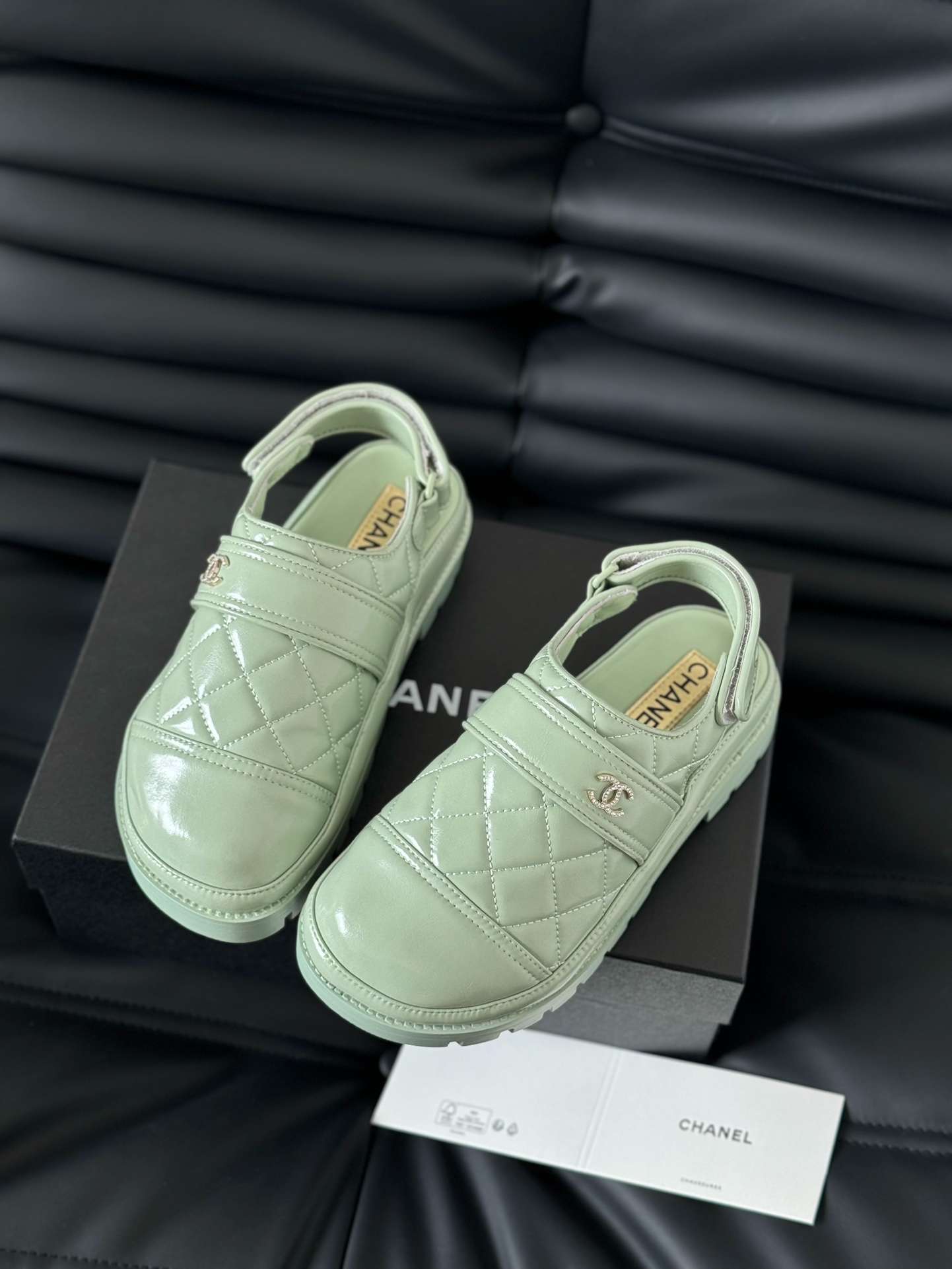 Ch**el Velcro Sandal Green For Women