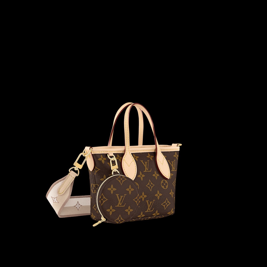 L0vis Vvtt0n Neverfull BB Bag Beige For Women M46705- 23.8 Cm/ 9.4 Inches