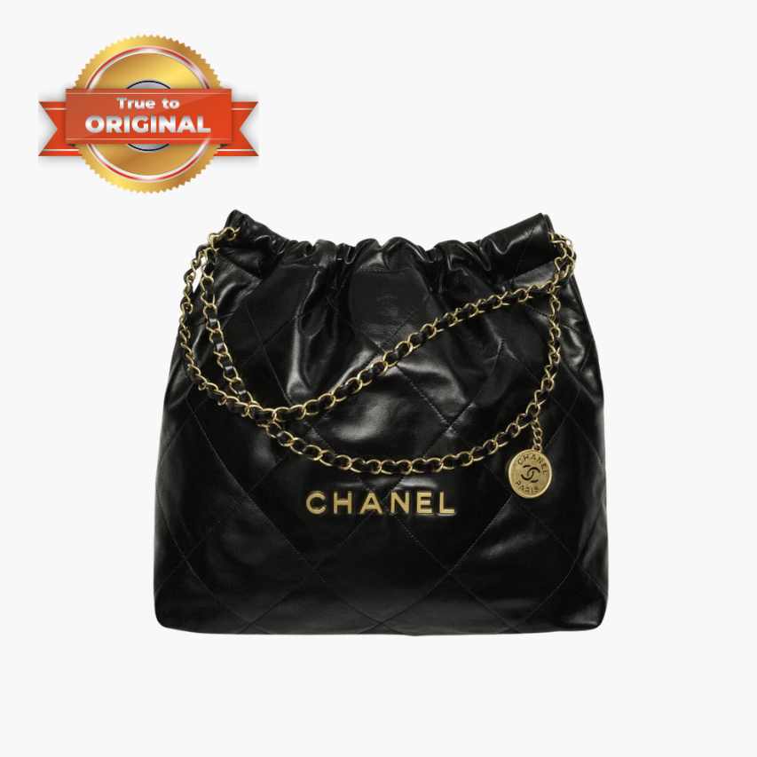 [True-to-ORIGINAL] Ch**el 22 Bag Black For Women AS3261 B08037 94305- 16.4 Inches/42 Cm