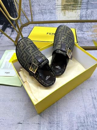 F**di Feel Mules Brown For Men