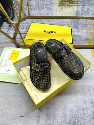 F**di Feel Mules Brown For Men