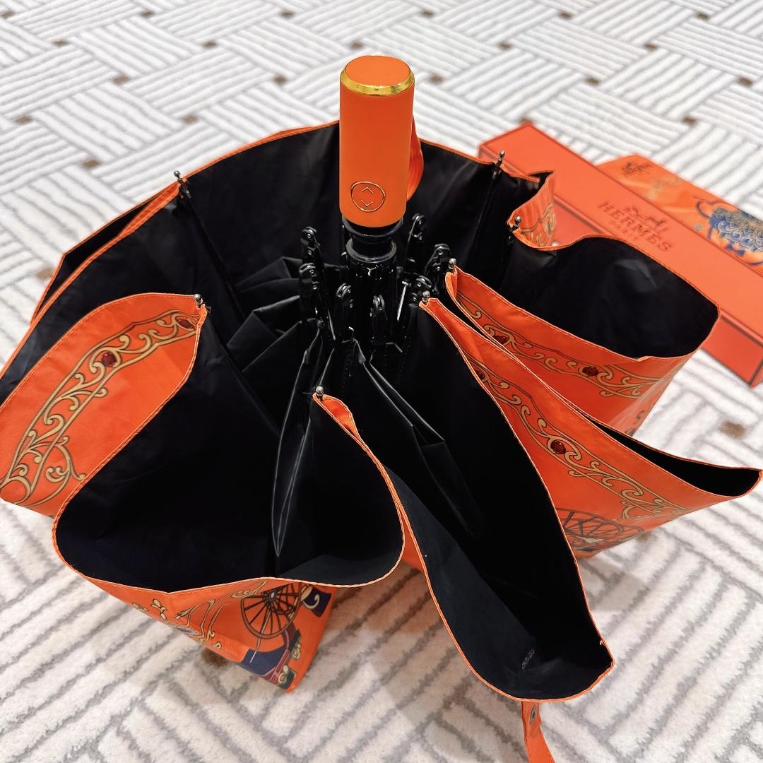 H**me5 Automatic Folding Umbrella Orange