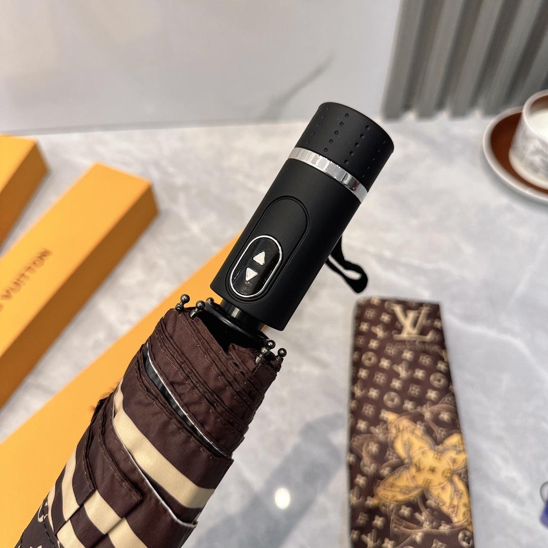 L0vis Vvtt0n Automatic Folding Umbrella Black