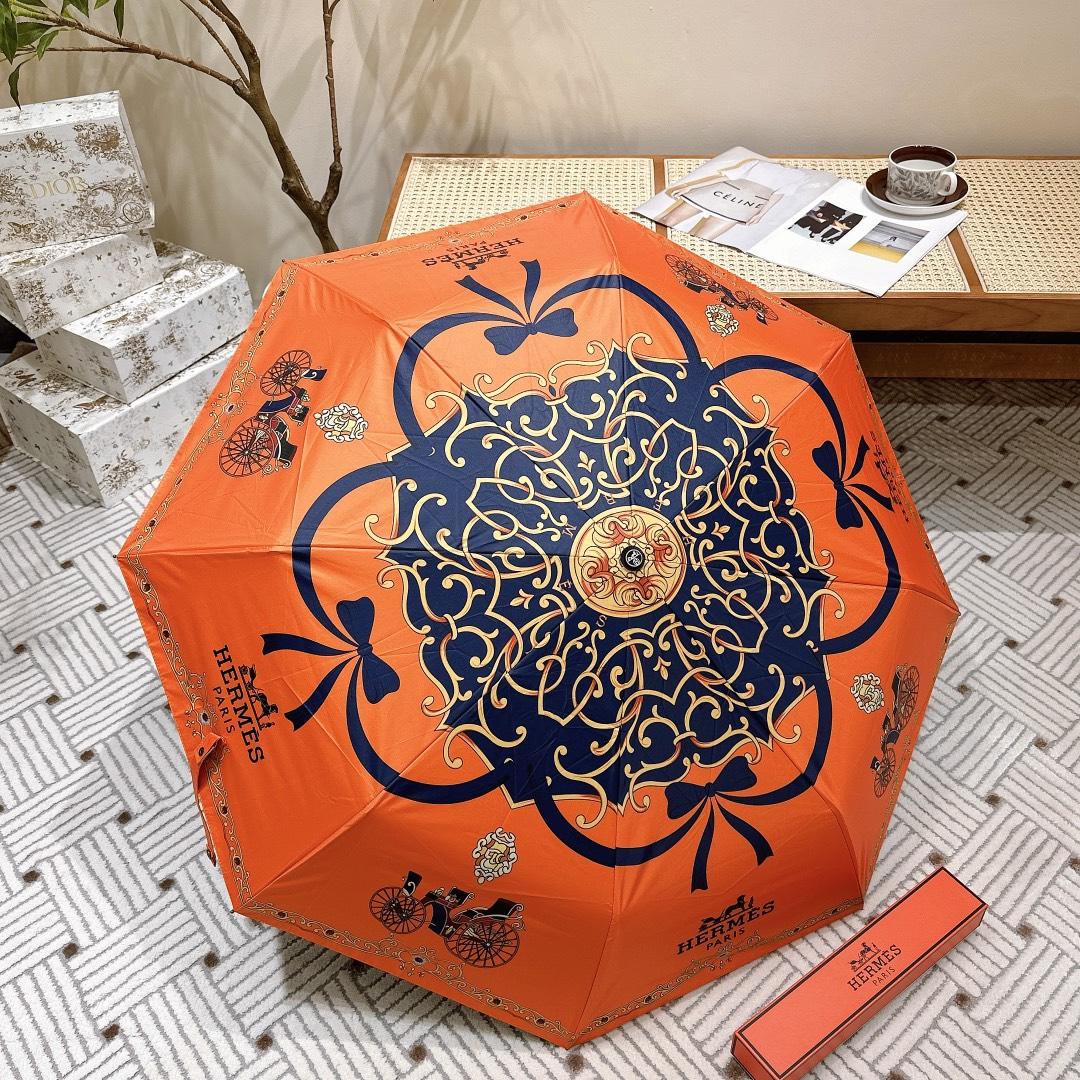 H**me5 Automatic Folding Umbrella Orange