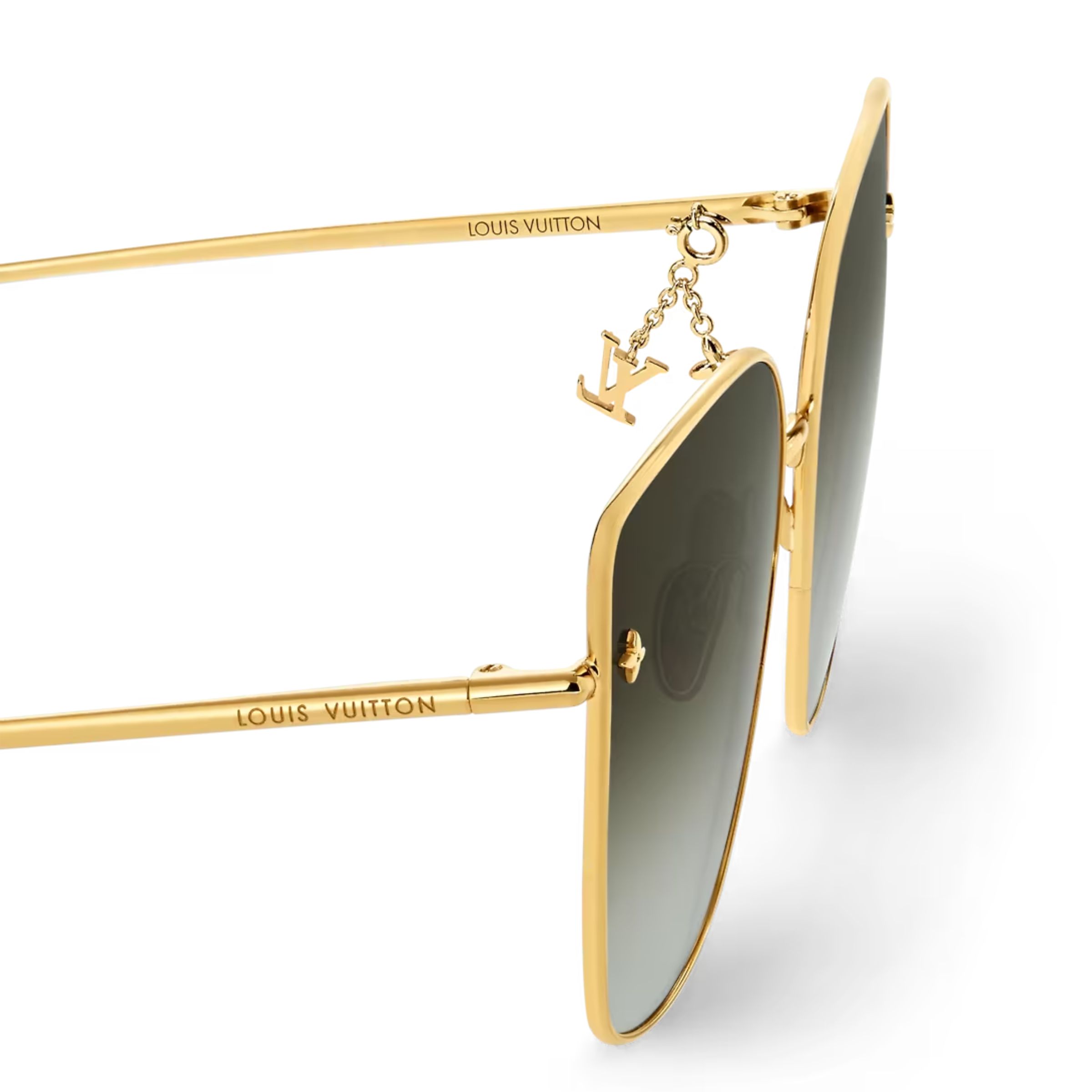 L0vis Vvtt0n Charm Cat Eye Sunglasses Gold For Women Z1720U