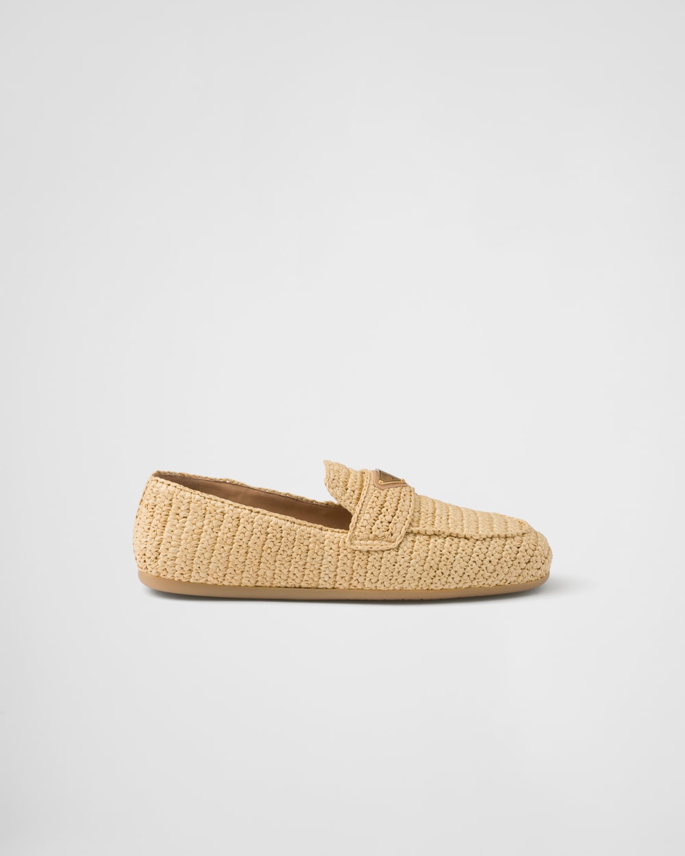 Pra*a Crochet Loafers Beige For Women 1D437N_2C2T_F0018_F_005