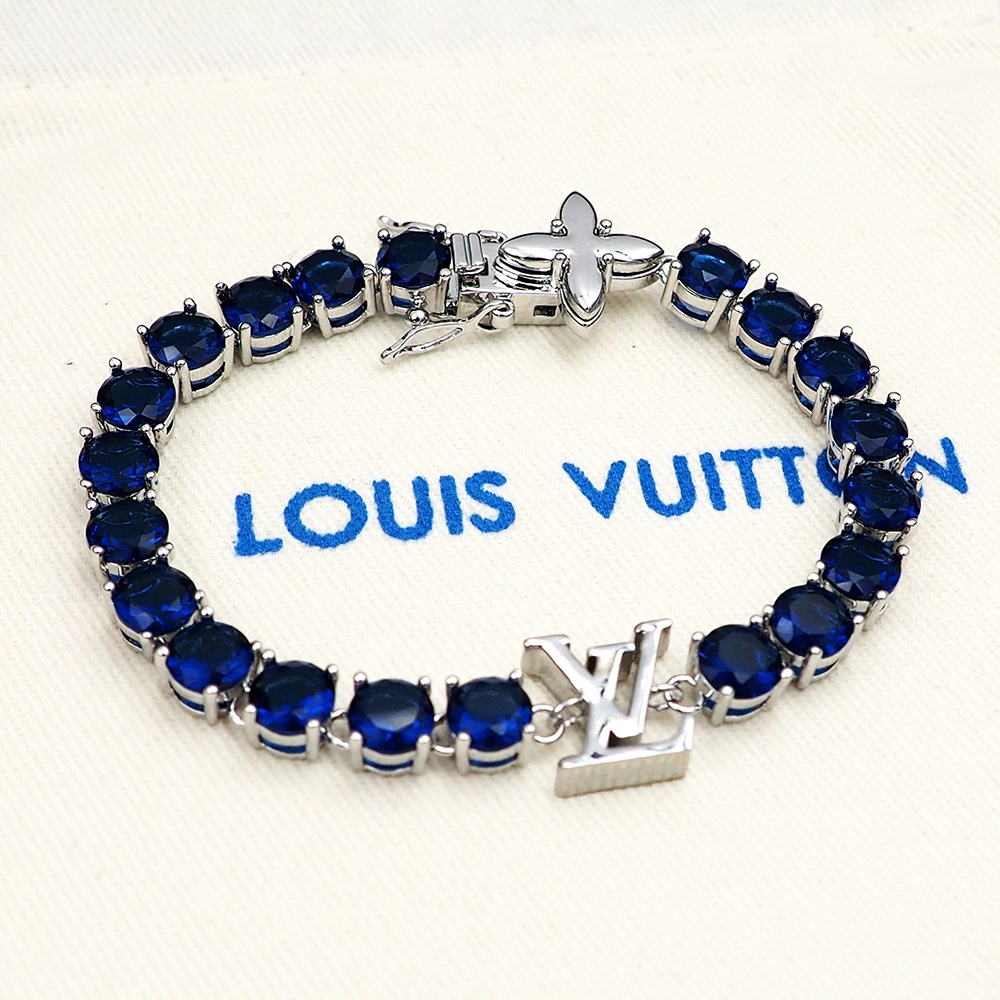 L0vis Vvtt0n Crystal Bracelet Blue For Women