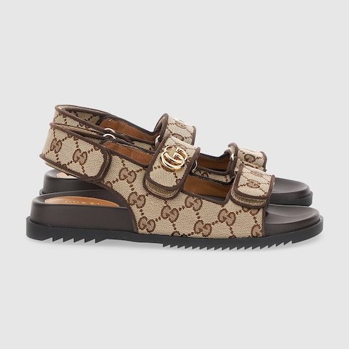 Gvc*1 Double G Sandal Beige For Women 771575 G1730 9755