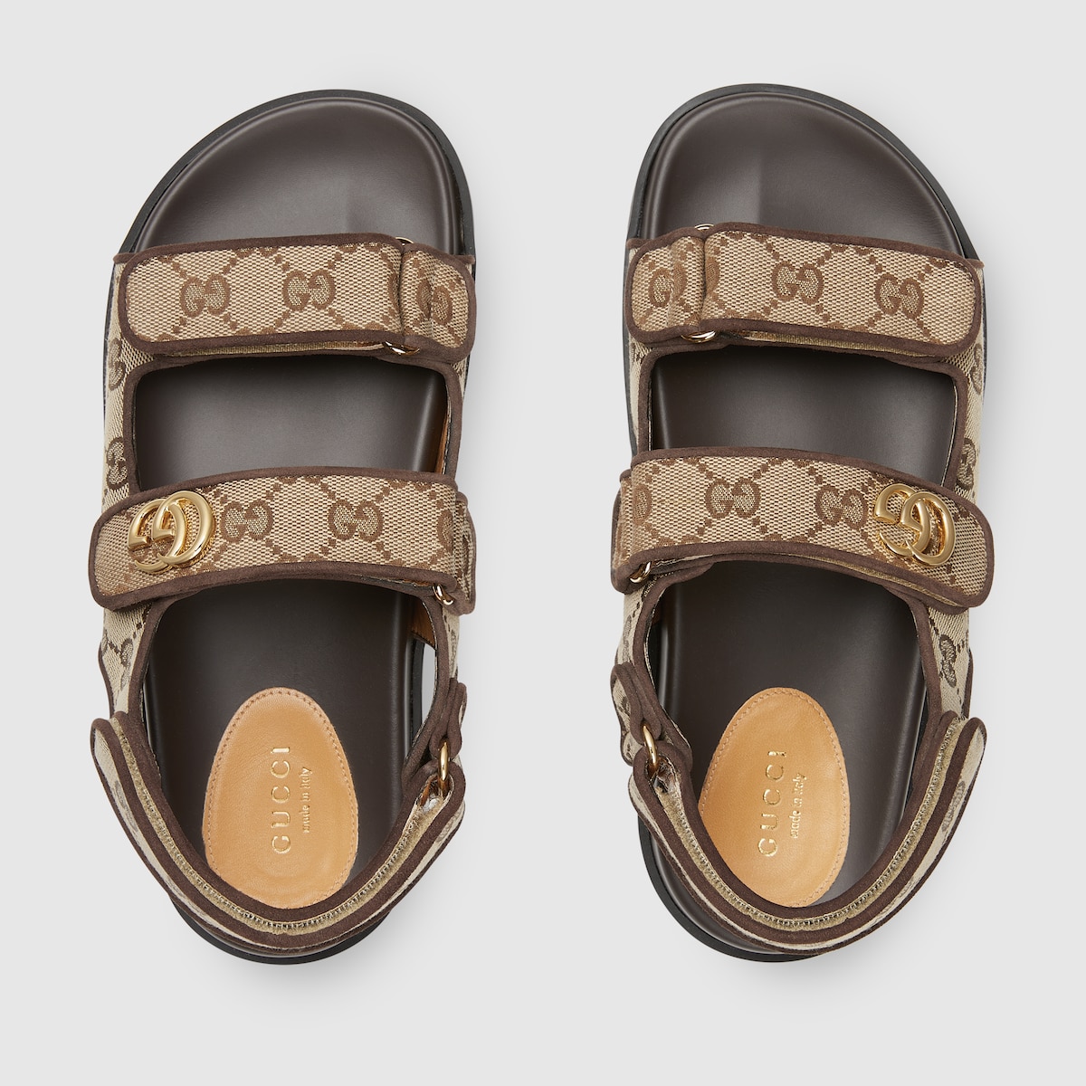 Gvc*1 Double G Sandal Beige For Women 771575 G1730 9755