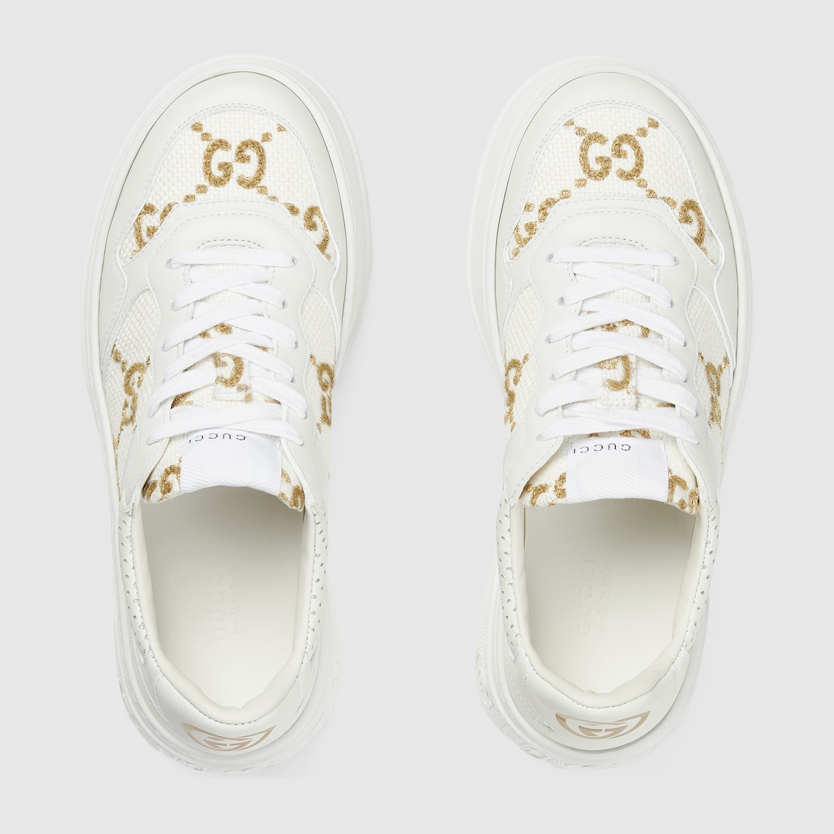 Gvc*1 GG Sneaker White For Women 670408 AACXG 9059