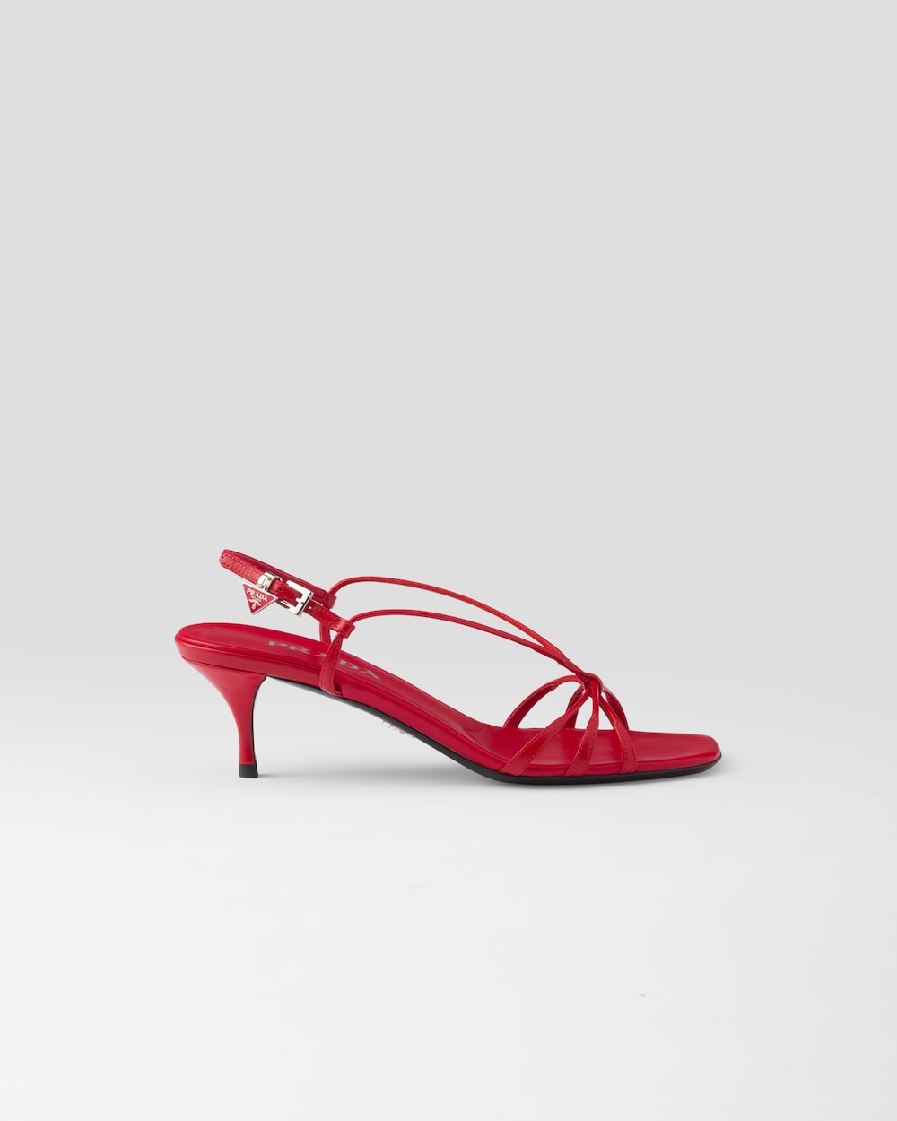 Pra*a Heeled Sandals Red For Women 1X504N_011_F0011_F_055