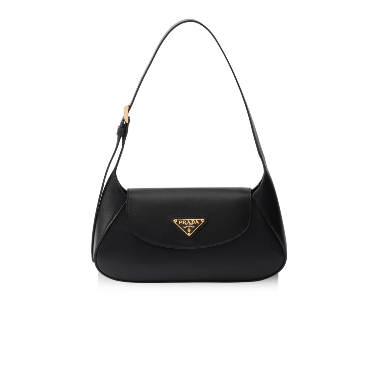 Pra*a Small Shoulder Bag Black For Women 9,8in/25cm