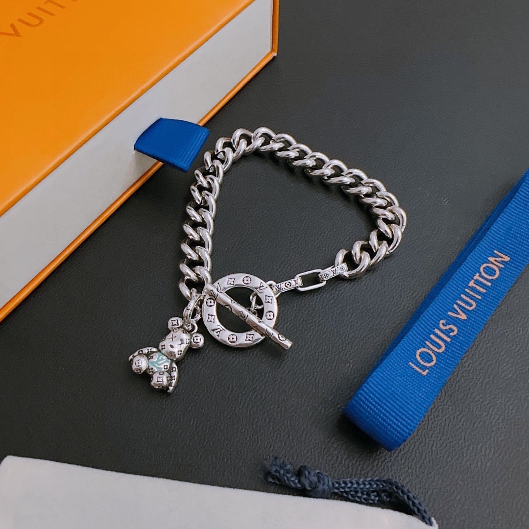 L0vis Vvtt0n Bear Bracelet Silver For Women