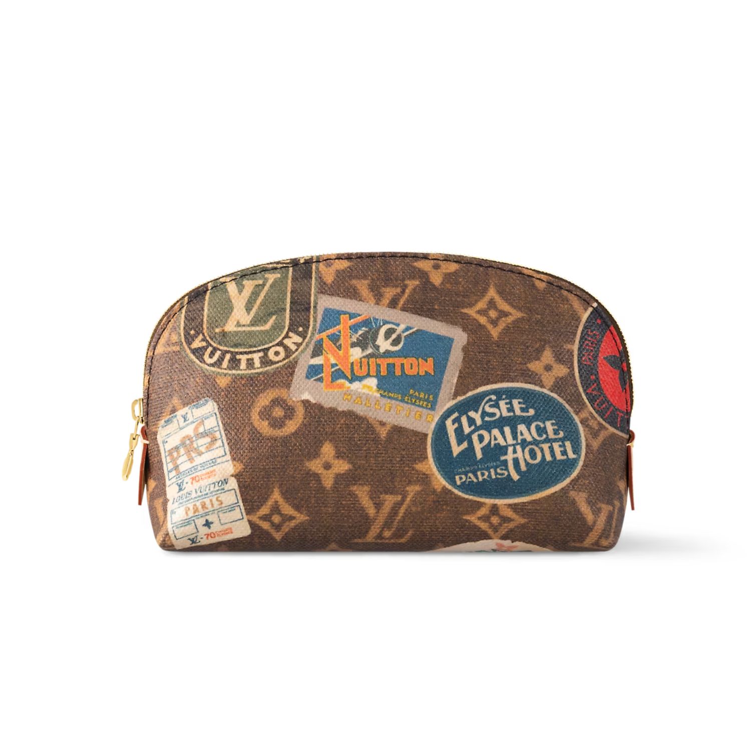 L0vis Vvtt0n Cosmetic Pouch Bag Brown For Women 7,5in/19cm M83597