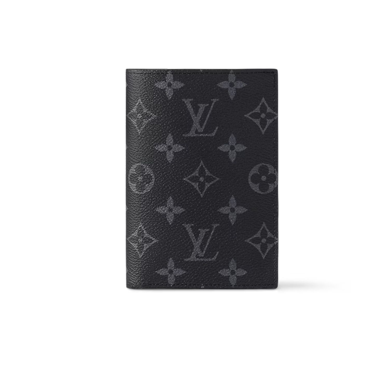 L0vis Vvtt0n Passport Cover Wallet Black For Men5.5in/14cm M64501