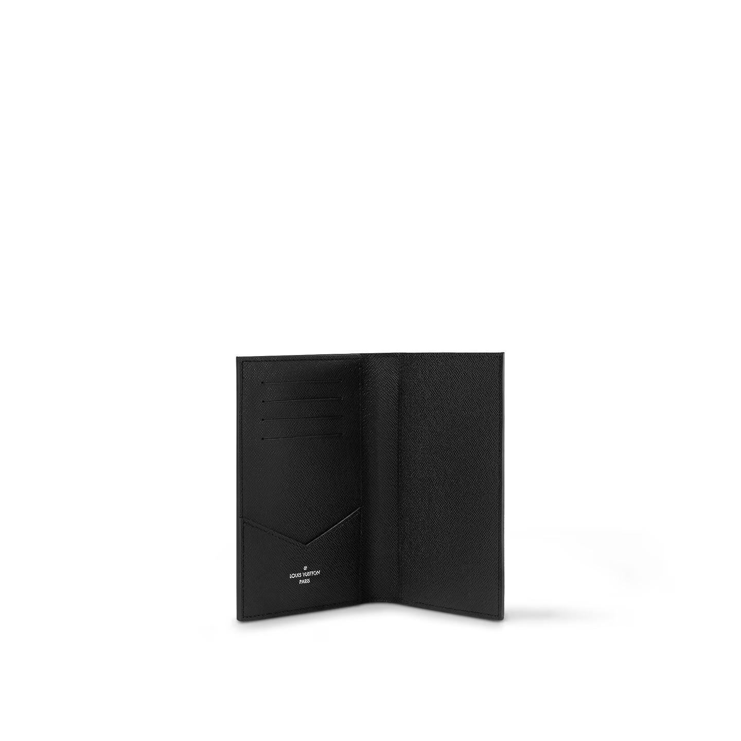 L0vis Vvtt0n Passport Cover Wallet Black For Men 5.5in/14cm N64411