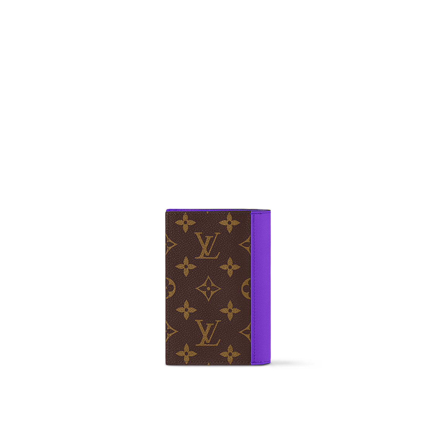 L0vis Vvtt0n Passport Cover Wallet Violet For Men 5.5in/14cm M28268