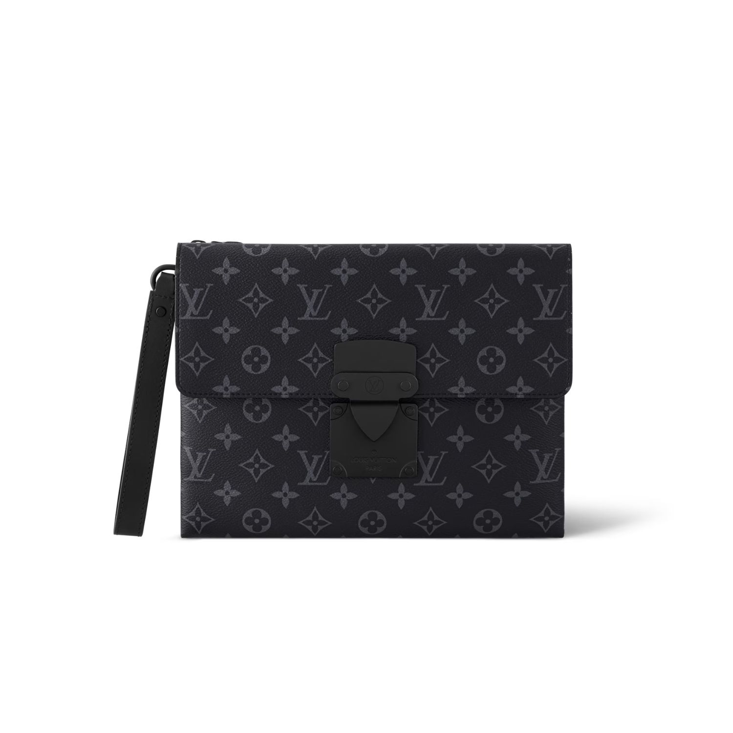 L0vis Vvtt0n Pochette S-Lock Bag Black For Men 11in/28cm M82598