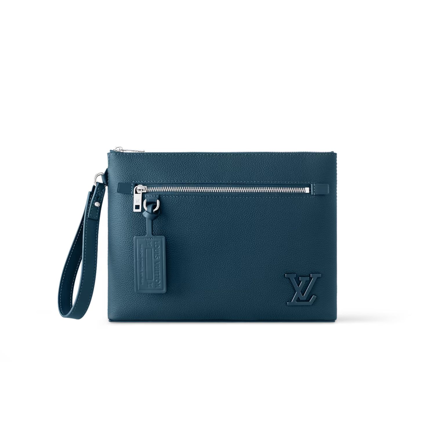 L0vis Vvtt0n Takeoff Pouch Wallet Blue For Men 11.8in/30cm M82813
