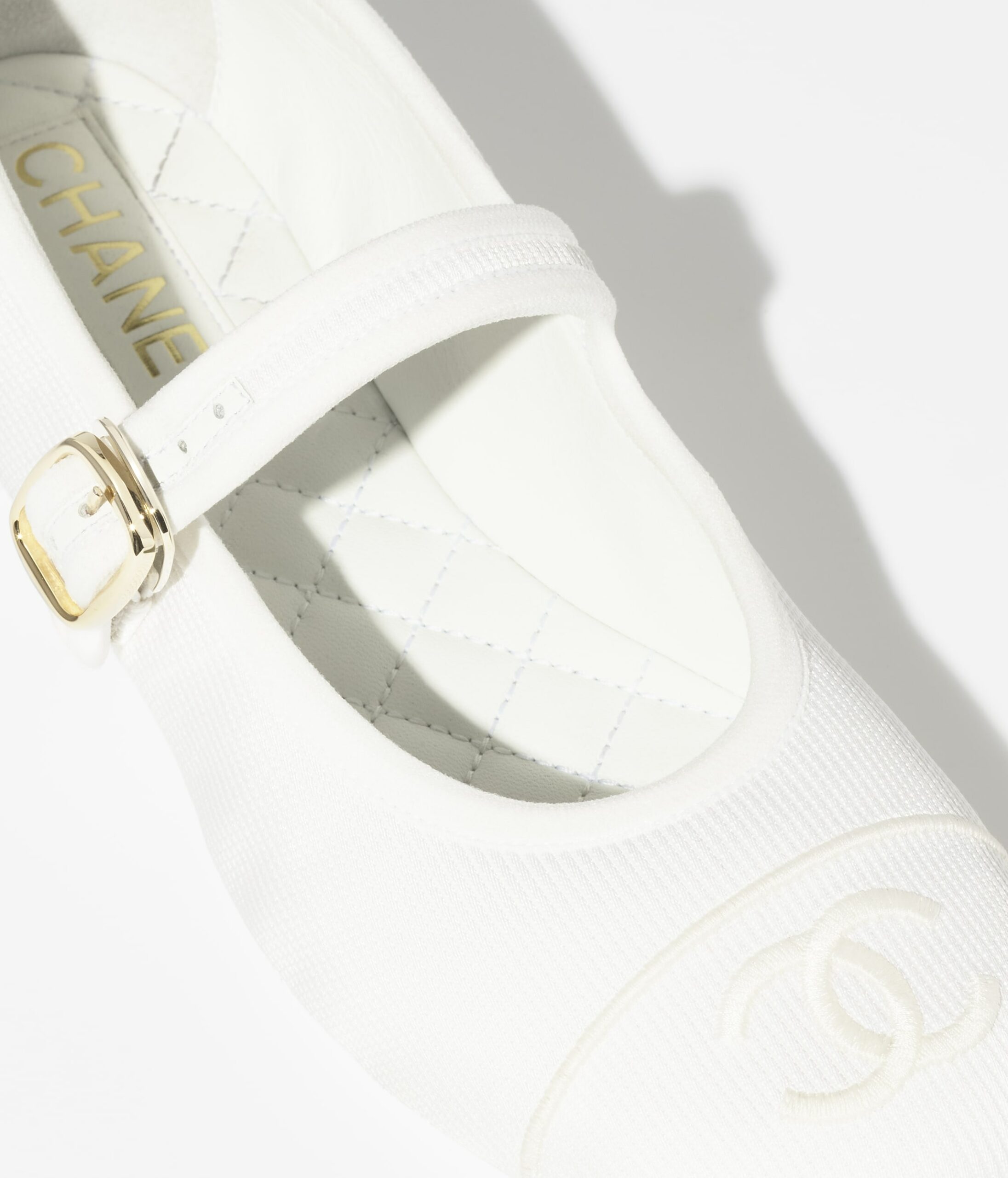 Ch**el Mary Janes White For Women G45503 B16406 NX269