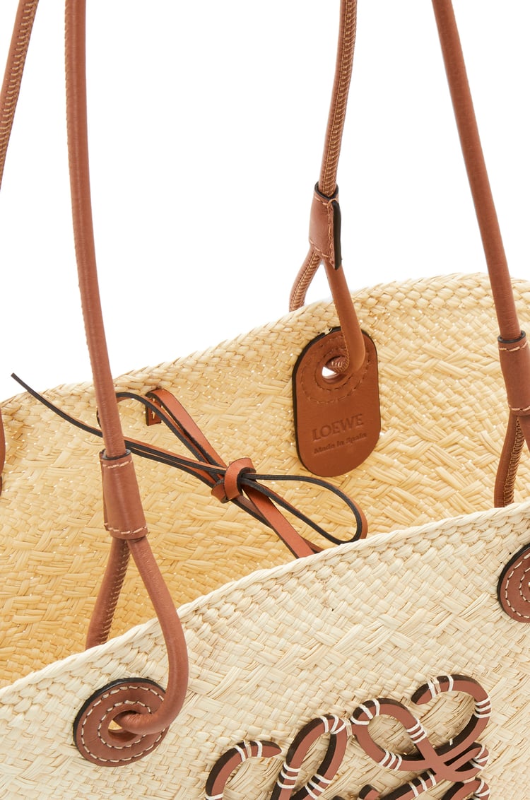 L0ew* Medium Anagram Basket Bag Beige For Women 18.1 Inches/ 46 Cm A223T43X02