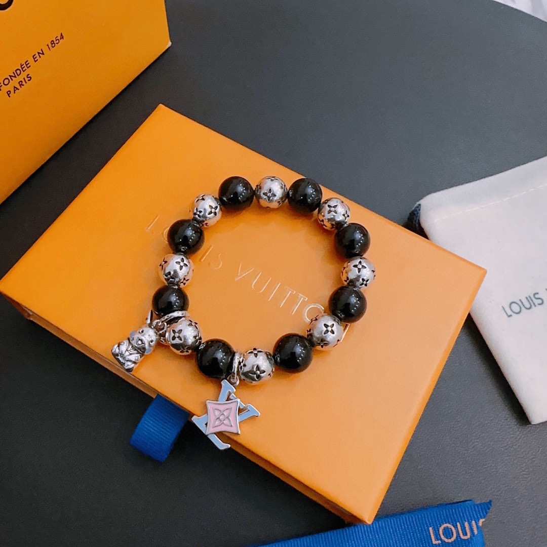 L0vis Vvtt0n Multi Element Agate Bracelet Silver For Women