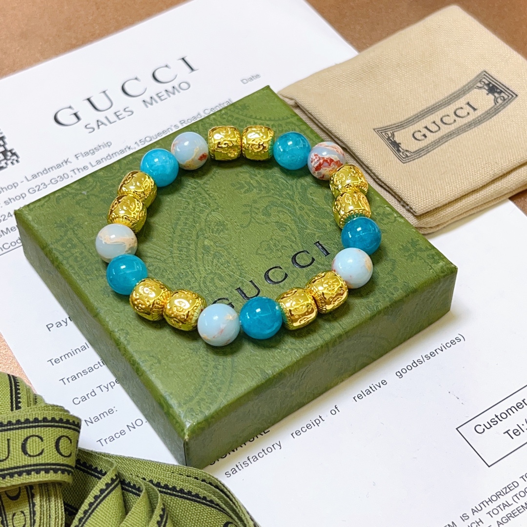 Gvc*1 Natural Stone Bracelet Multicolor For Women