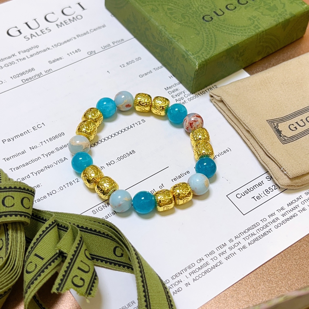 Gvc*1 Natural Stone Bracelet Multicolor For Women