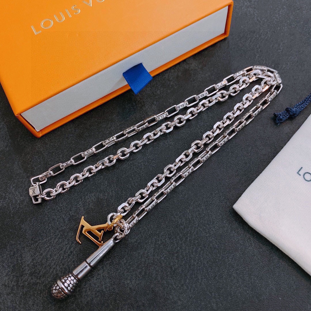 L0vis Vvtt0n Necklace Silver For Women