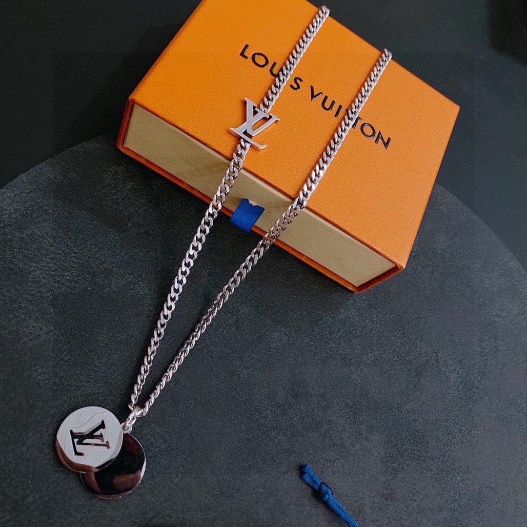 L0vis Vvtt0n Necklace Silver For Women