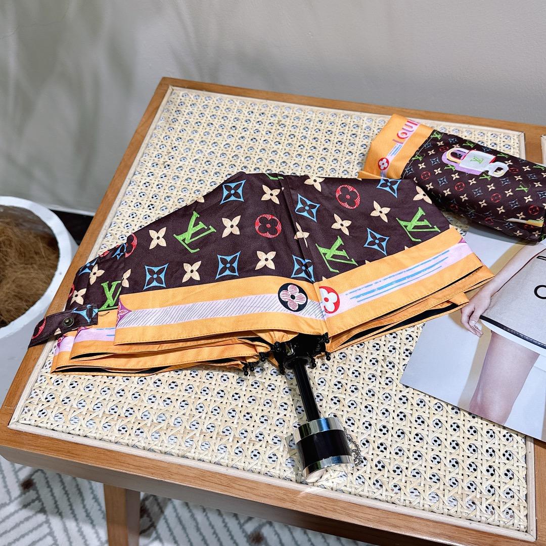 L0vis Vvtt0n Opening Folding Monogram Umbrella Brown