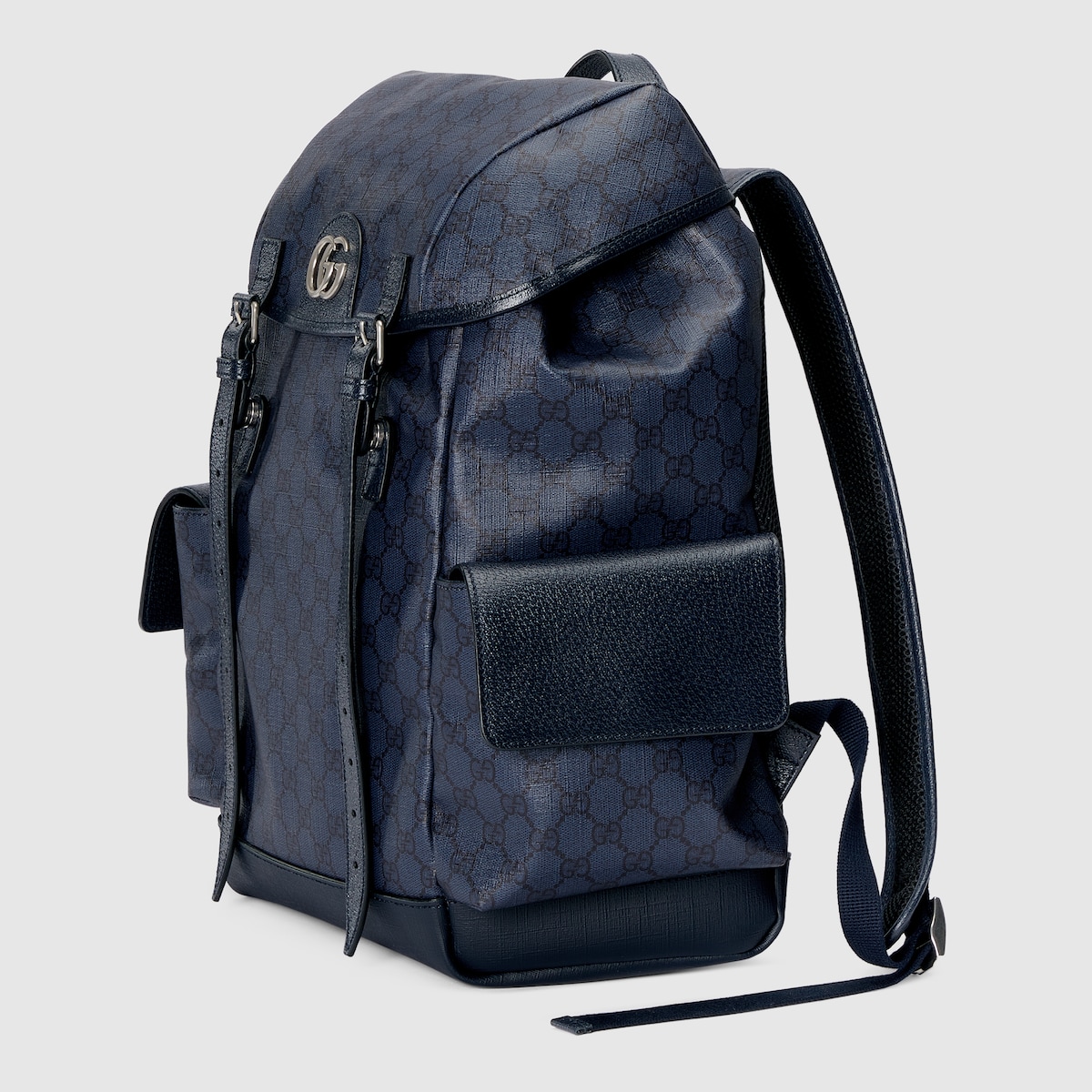 Gvc*1 Ophidia Medium Backpack Blue For Men 15.7 in/ 40 cm 598140 FABHU 8442