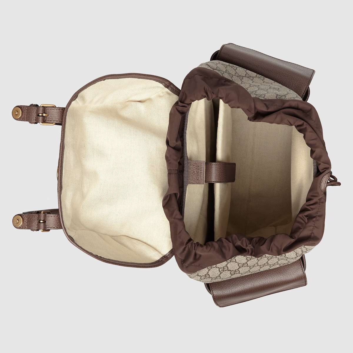 Gvc*1 Ophidia Medium Backpack Beige For Men 15.7 in/ 40 cm 598140 HUHAT 8564
