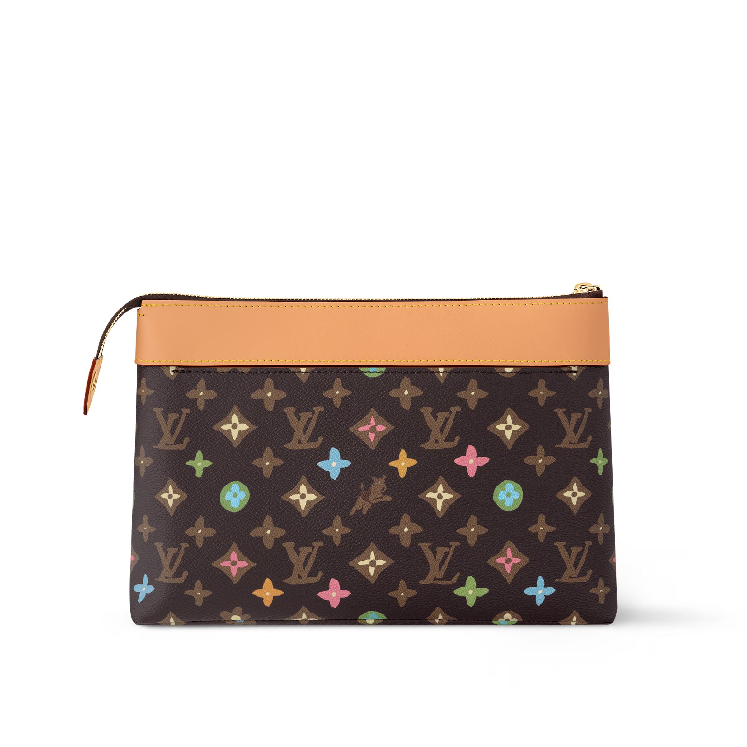 L0vis Vvtt0n Pochette Voyage Souple Brown For Women 7.3 Inches/ 18.5 Cm M83568