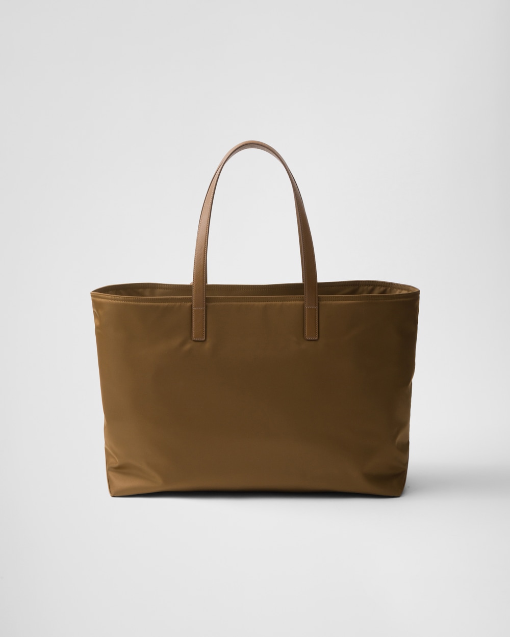 Pra*a Re-Edition 1978 Large Re-Nylon And Saffiano Tote Bag Beige For Women 16.9 Inches/ 43 Cm 1BG527_R064_F0594_V_OOO