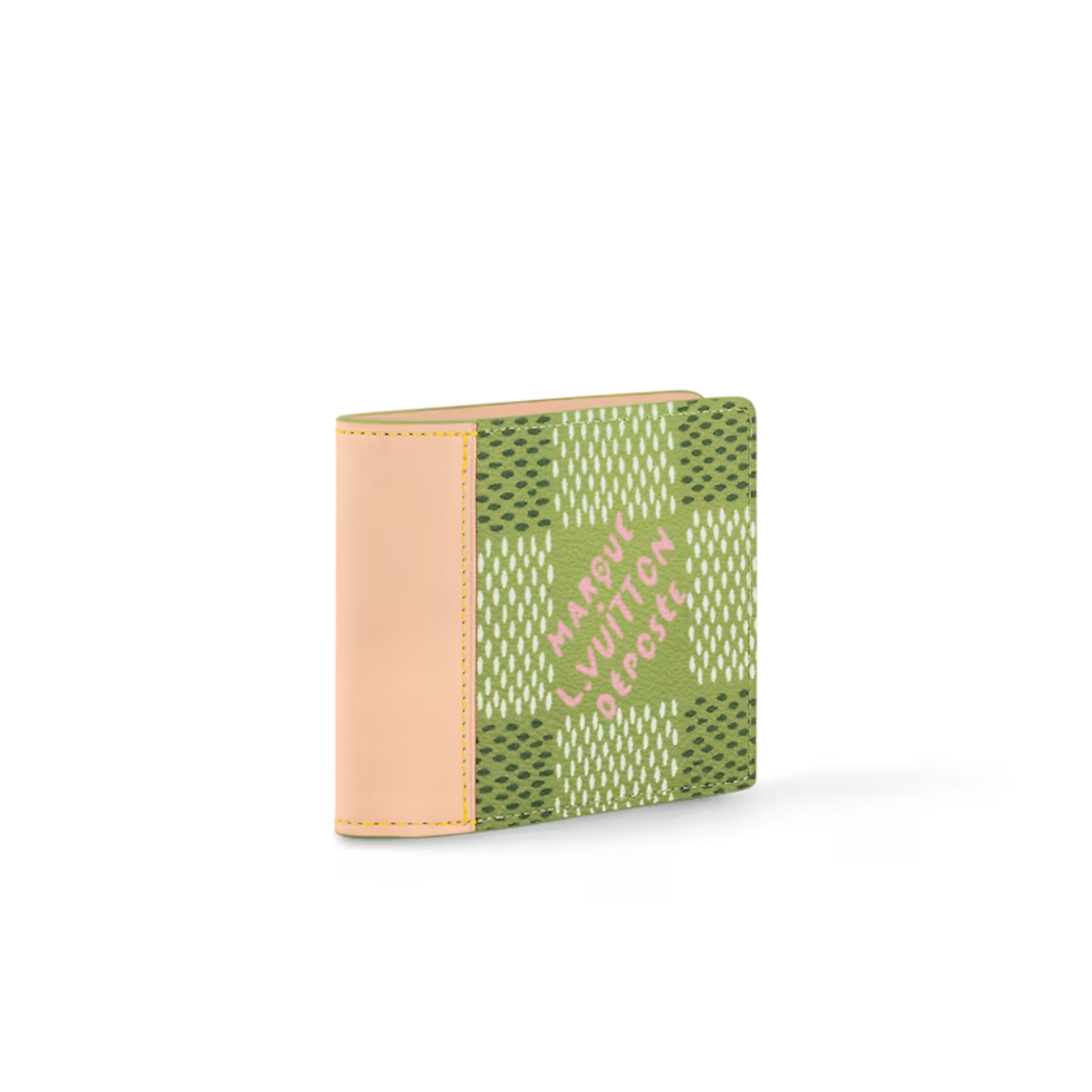 L0vis Vvtt0n Slender Wallet Green For Women 4.3 Inches/ 11 Cm N40636