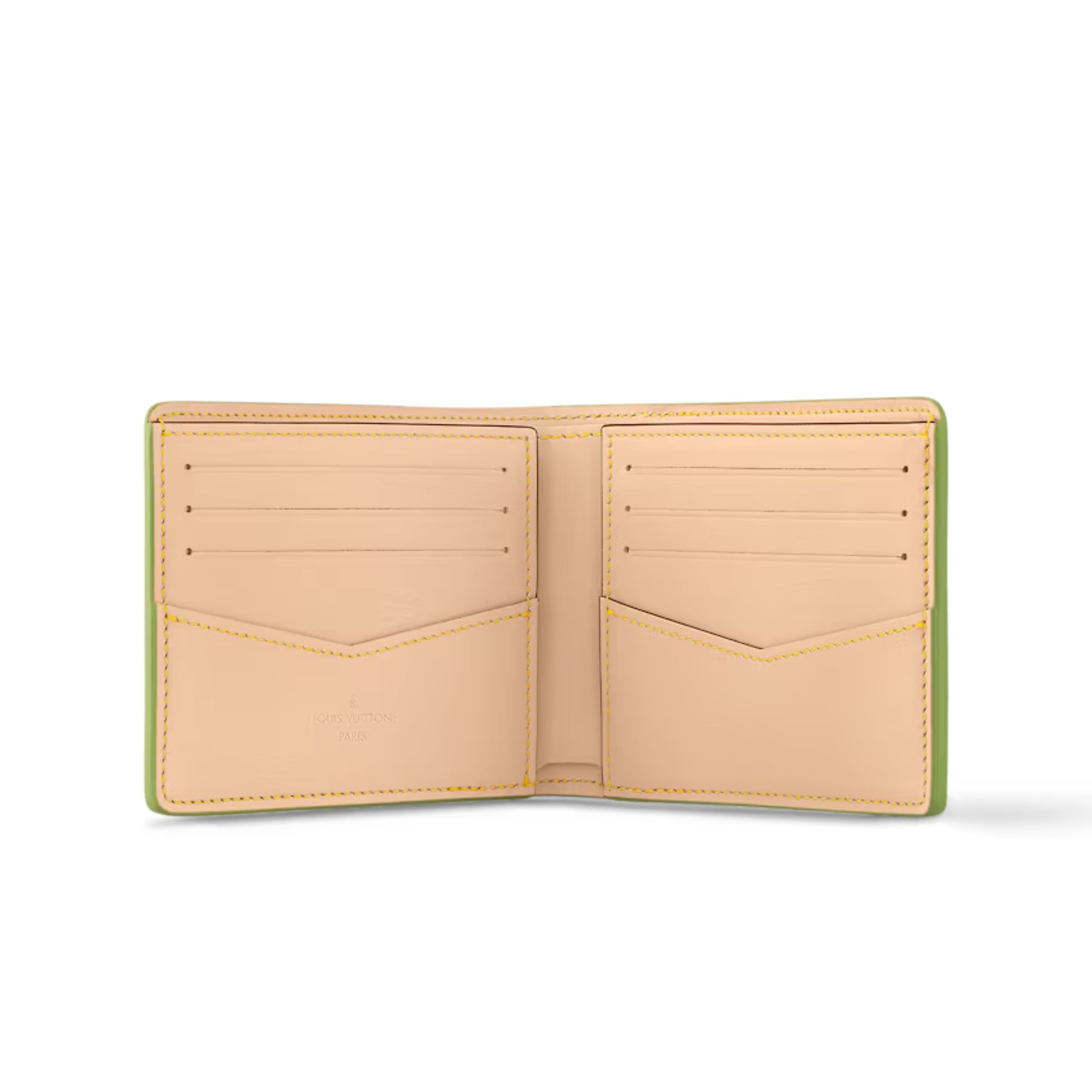 L0vis Vvtt0n Slender Wallet Green For Women 4.3 Inches/ 11 Cm N40636
