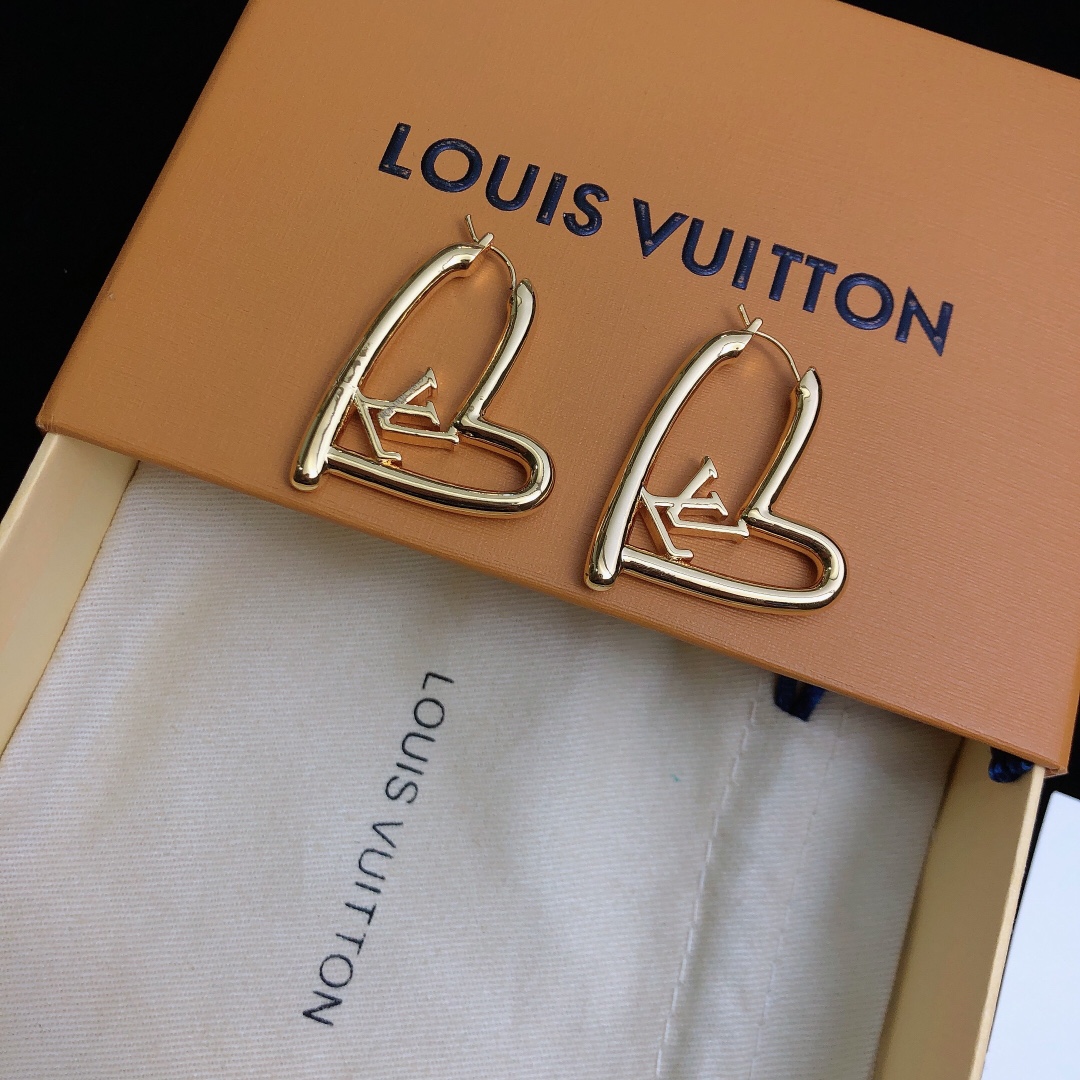 L0vis Vvtt0n Stud Earrings Gold For Women