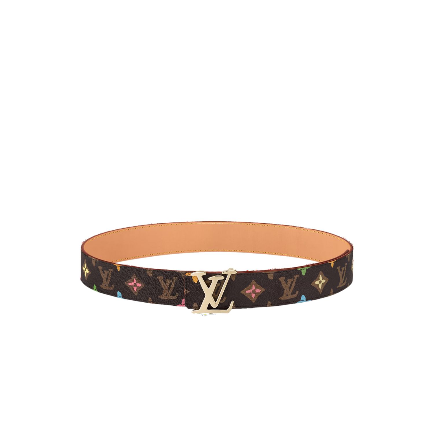 L0vis Vvtt0n Tag 40mm Reversible Belt Brown For Men M8586V