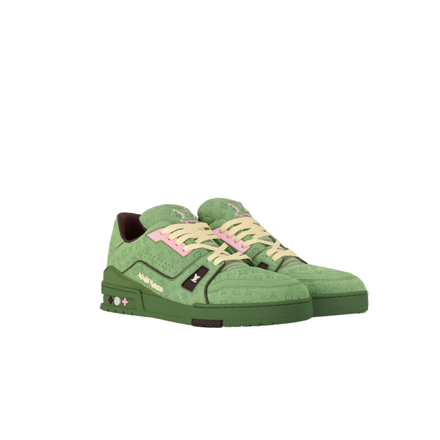 L0vis Vvtt0n Trainer Sneaker Green For Men 1ACR6E