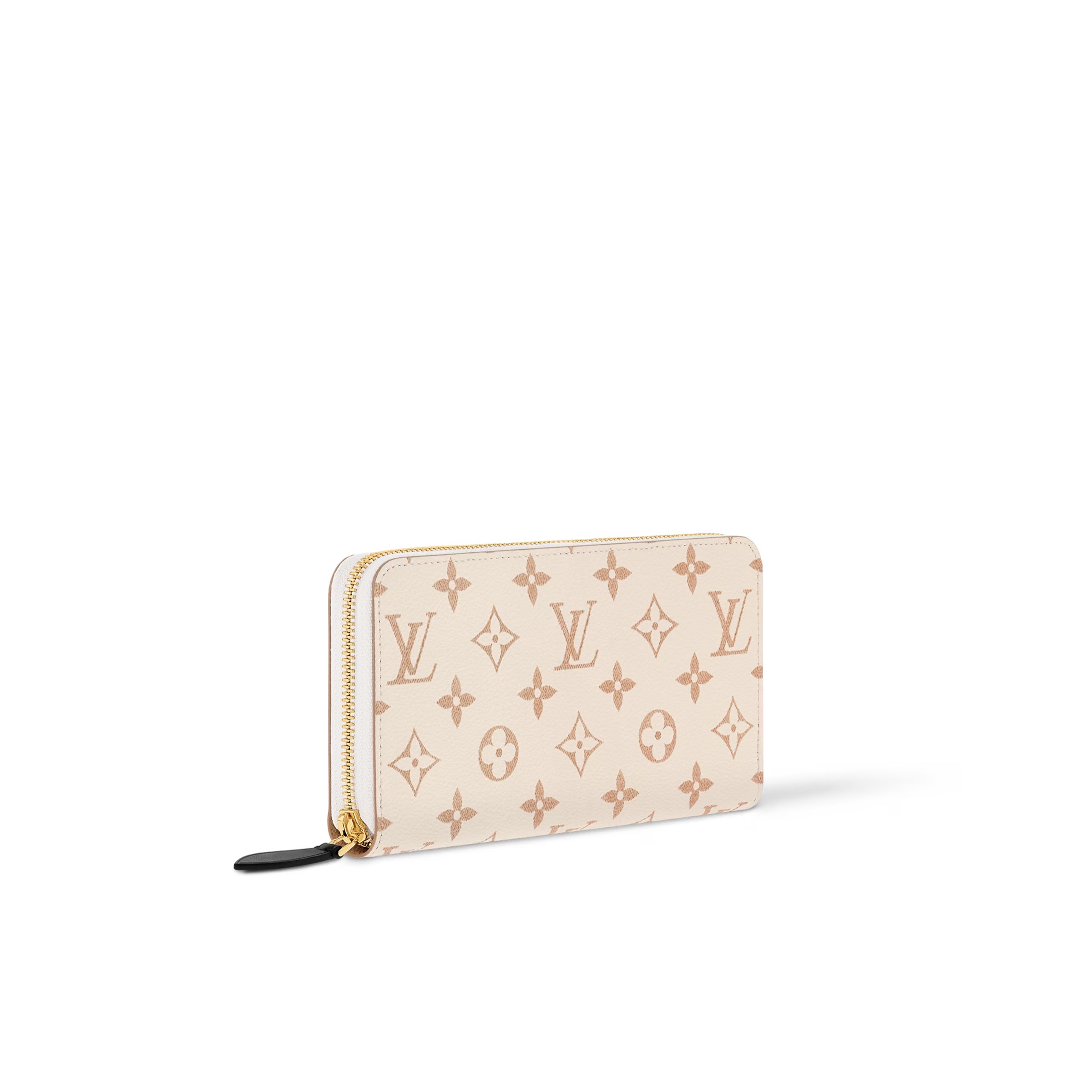 L0vis Vvtt0n Zippy Wallet Cream For Women 7.7 Inches/ 19.5 Cm M83093