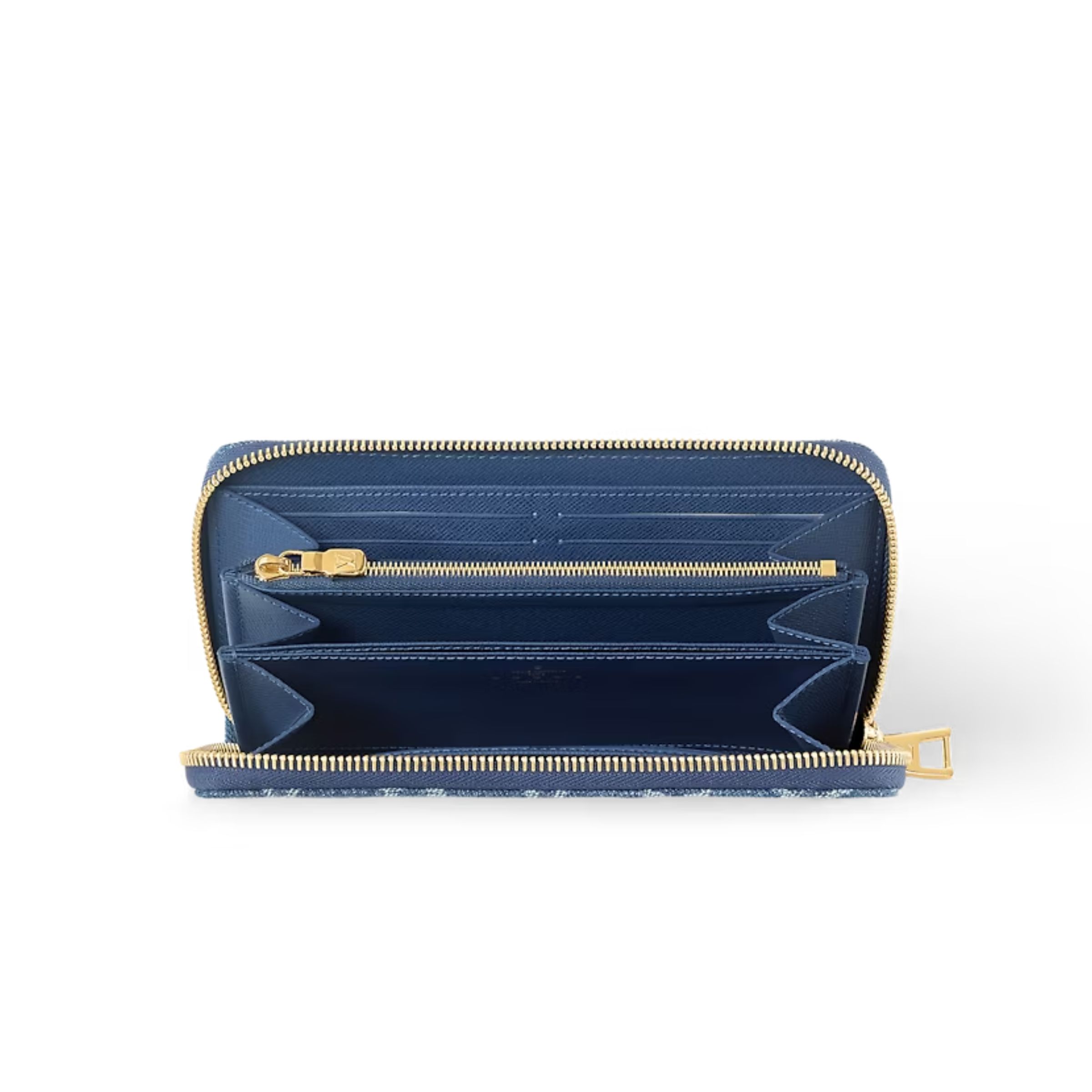L0vis Vvtt0n Zippy Wallet Blue For Women 7.7 Inches/ 19.5 Cm M82958