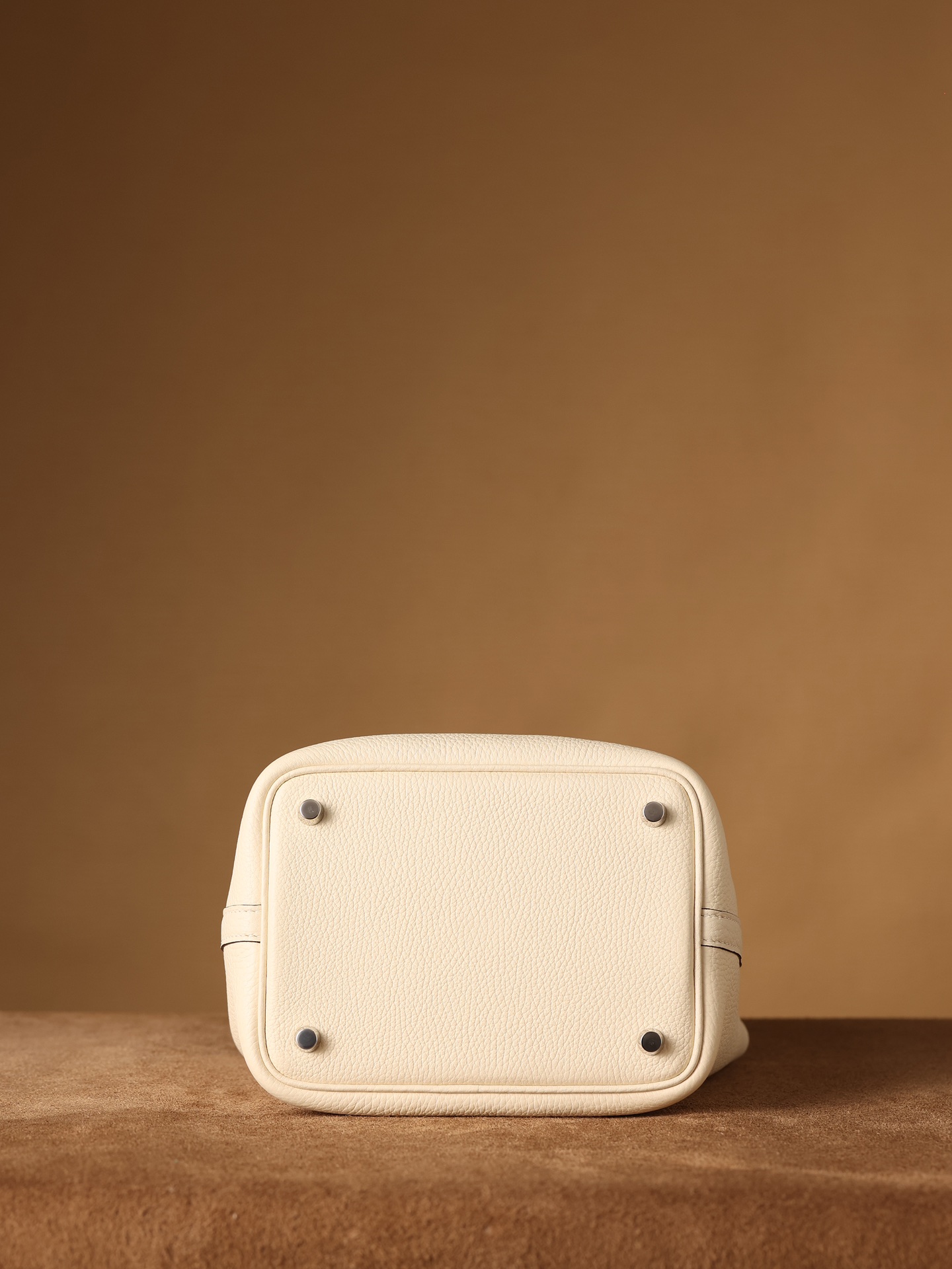 H**me5 Picotin Lock 18 Cream Bag For Women, Women’s Handbags 7.1in/18cm