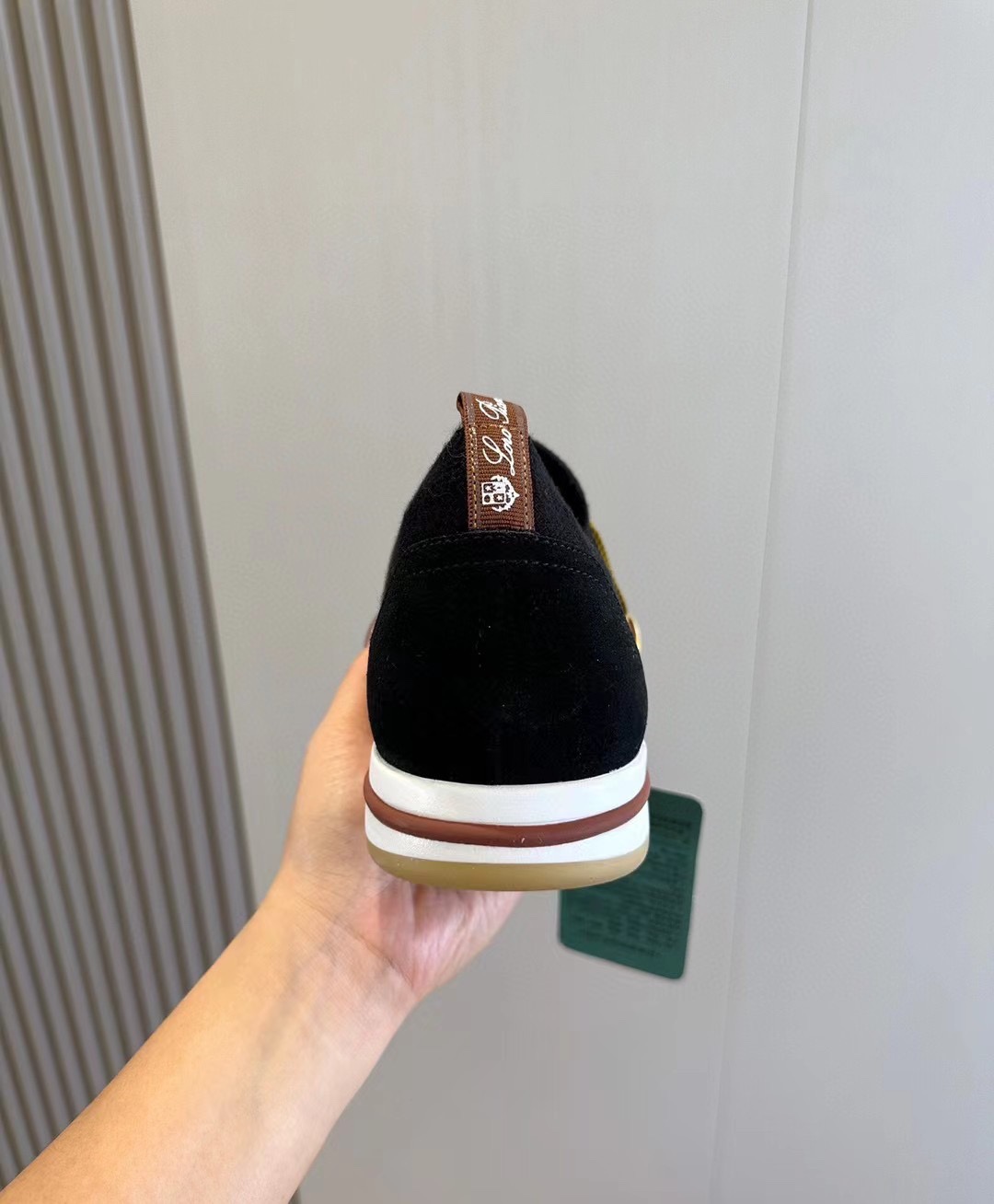 L0r0 P1ana 360 Lp Flexy Walk Sneaker Black For Men FAI8159